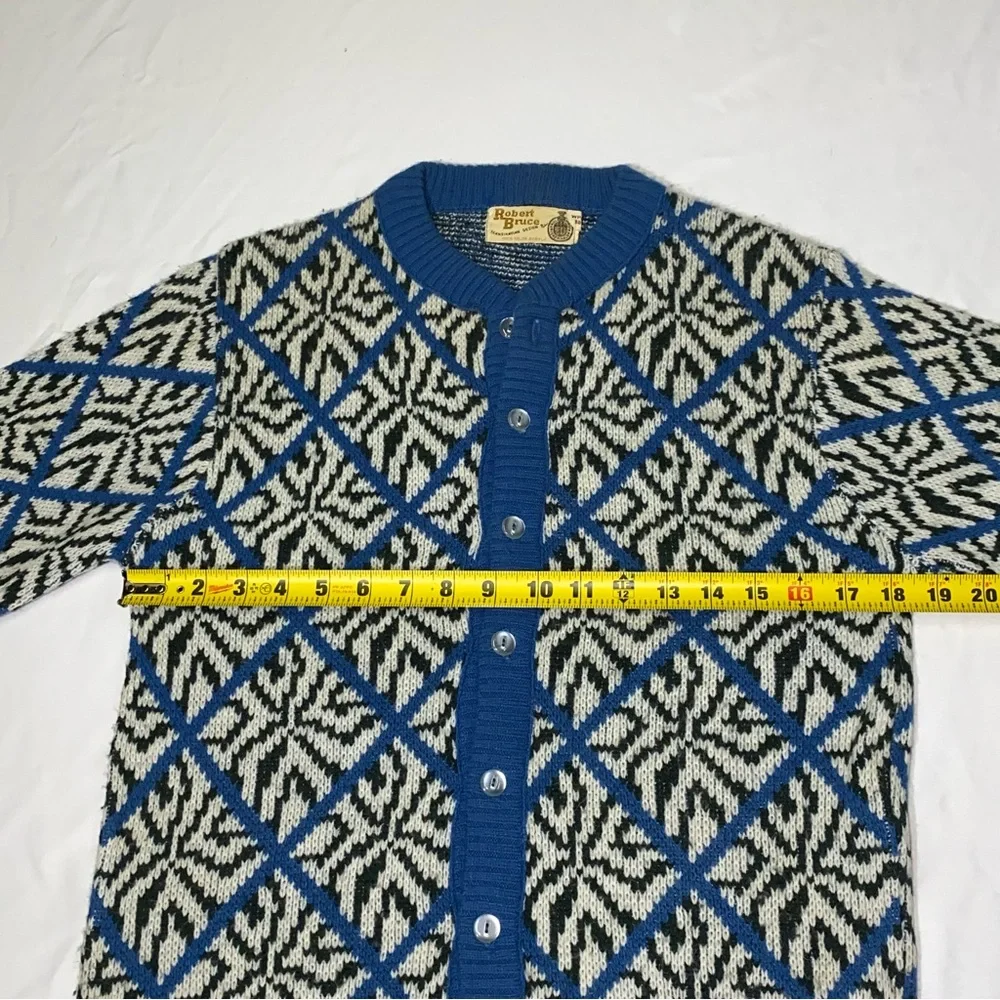 Vintage Scandinavian Style Robert Bruce Cardigan Sweater - Size M - Picture 4 of 5